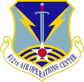Official shield of 612th Air Operations Center